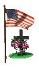 [Flag over grave]