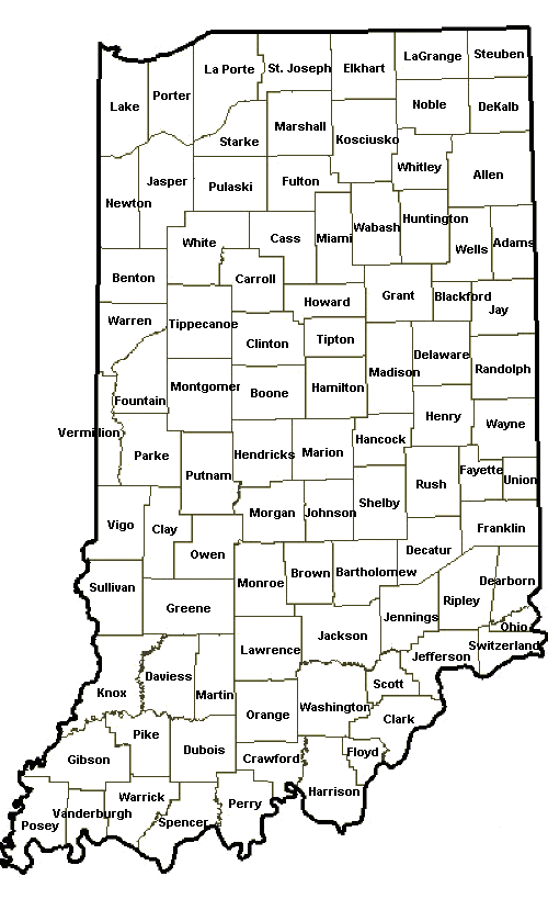 [Map Of Indiana]